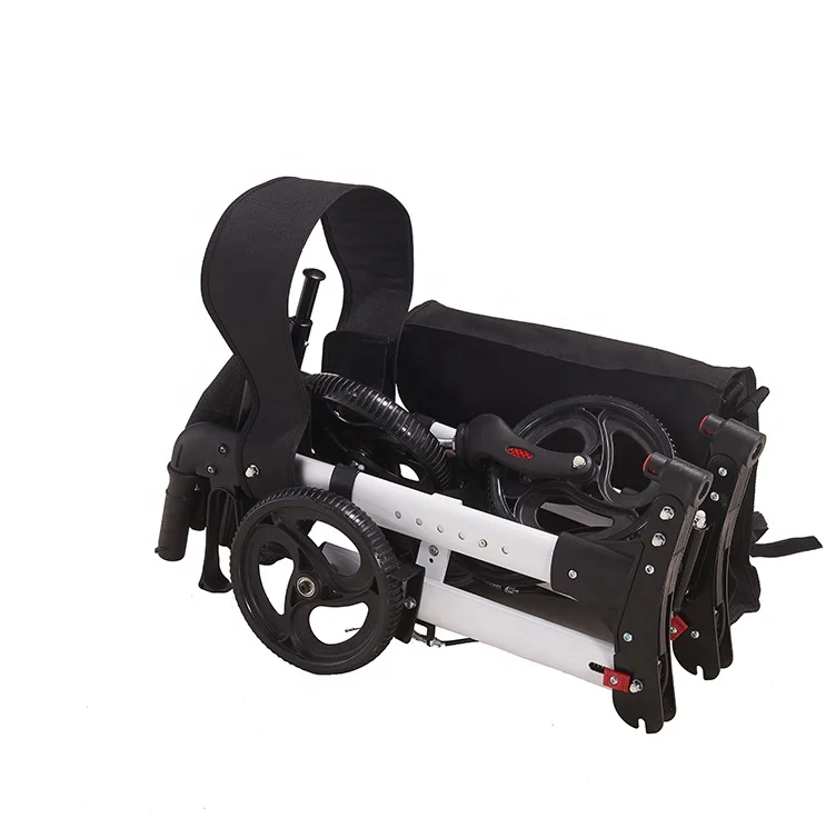 Rollator Walker Four Wheel Aluminum Shopping Disabled With Seat and Wheel Chair