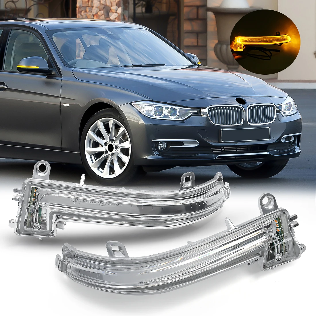 Car Rear View Mirror Indicators Lamp For BMW 1 2 3 4 Ser F20 F21 F22 F32 F30 F31 F34 GT F35 Turn Signal Blinker Light Accessorie