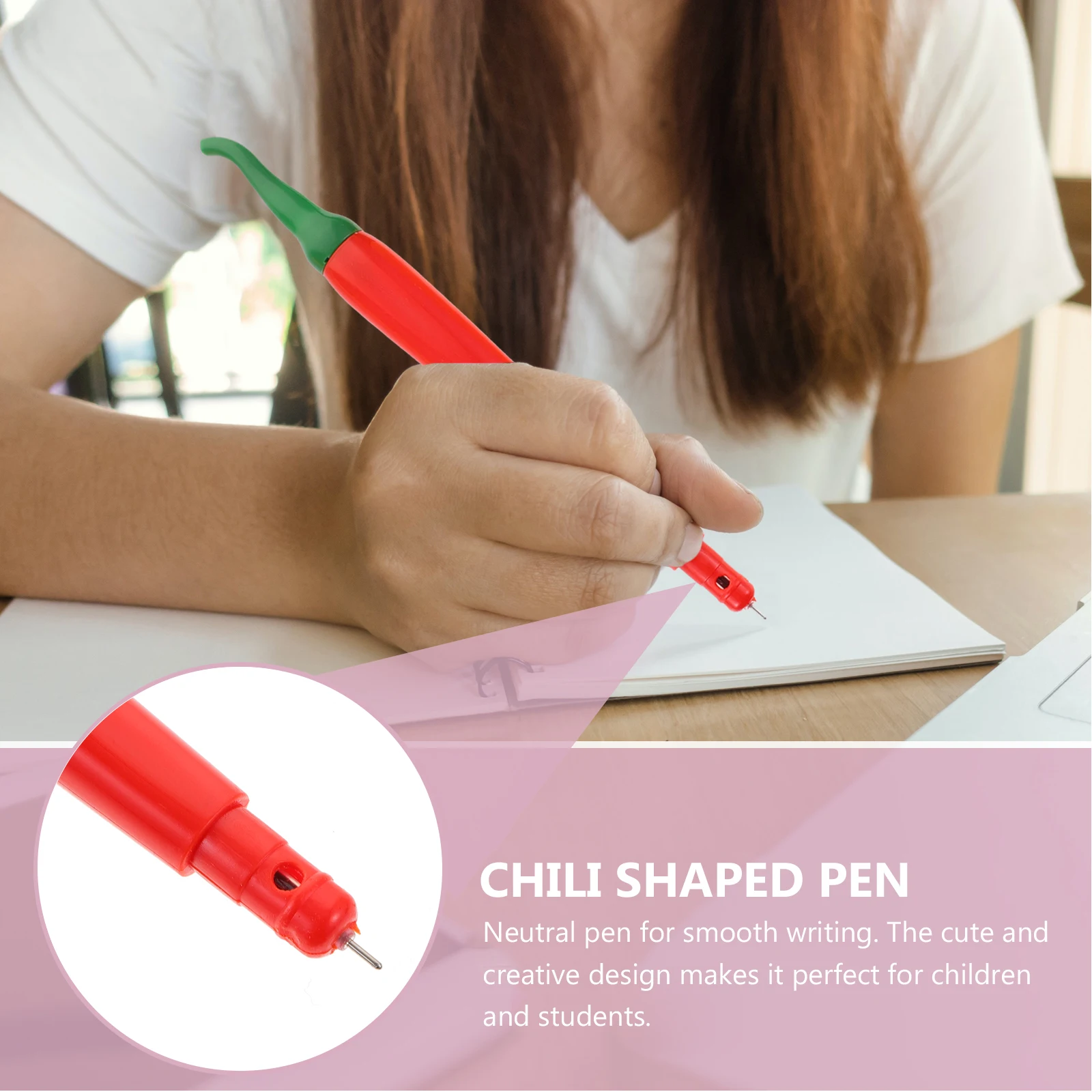 

14pcs Gel Chili Shaped Writing Pens Smooth Ink Student Stationery Cute Vegetable Pen Bulk Fine Tip Markers