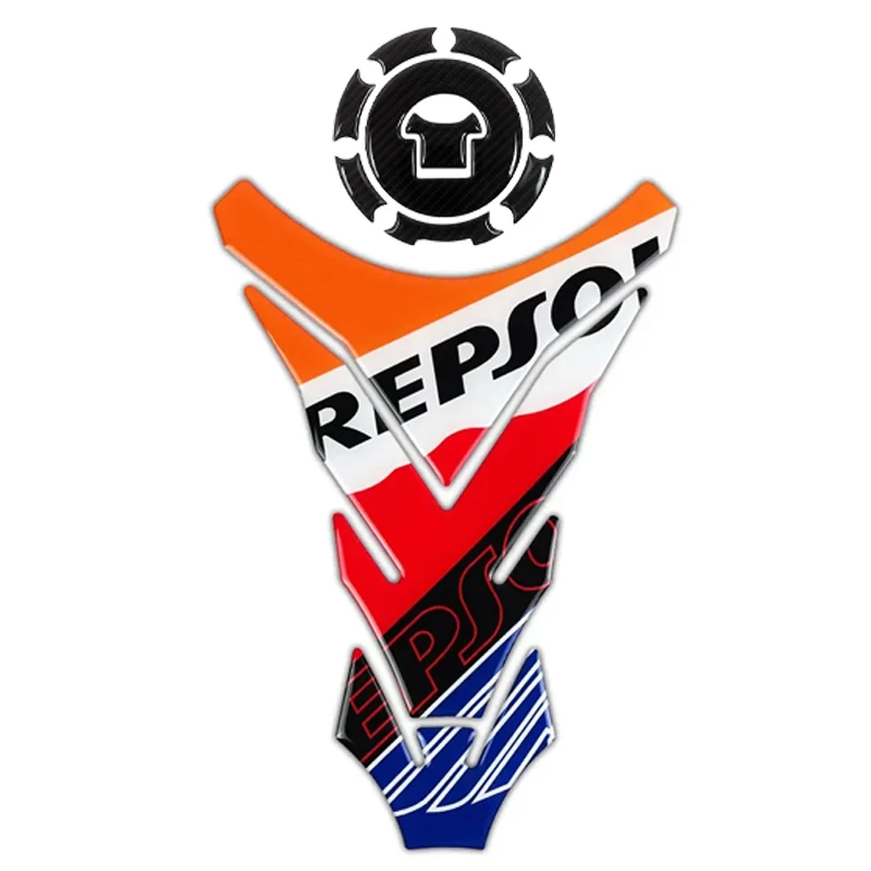 

For REPSOL HRC CB190R CBR250RR/400 CBR1000RR Motorcycle Accessories Sticker Decal Fuel Tank Pad Protector Decorative 3D Stickers