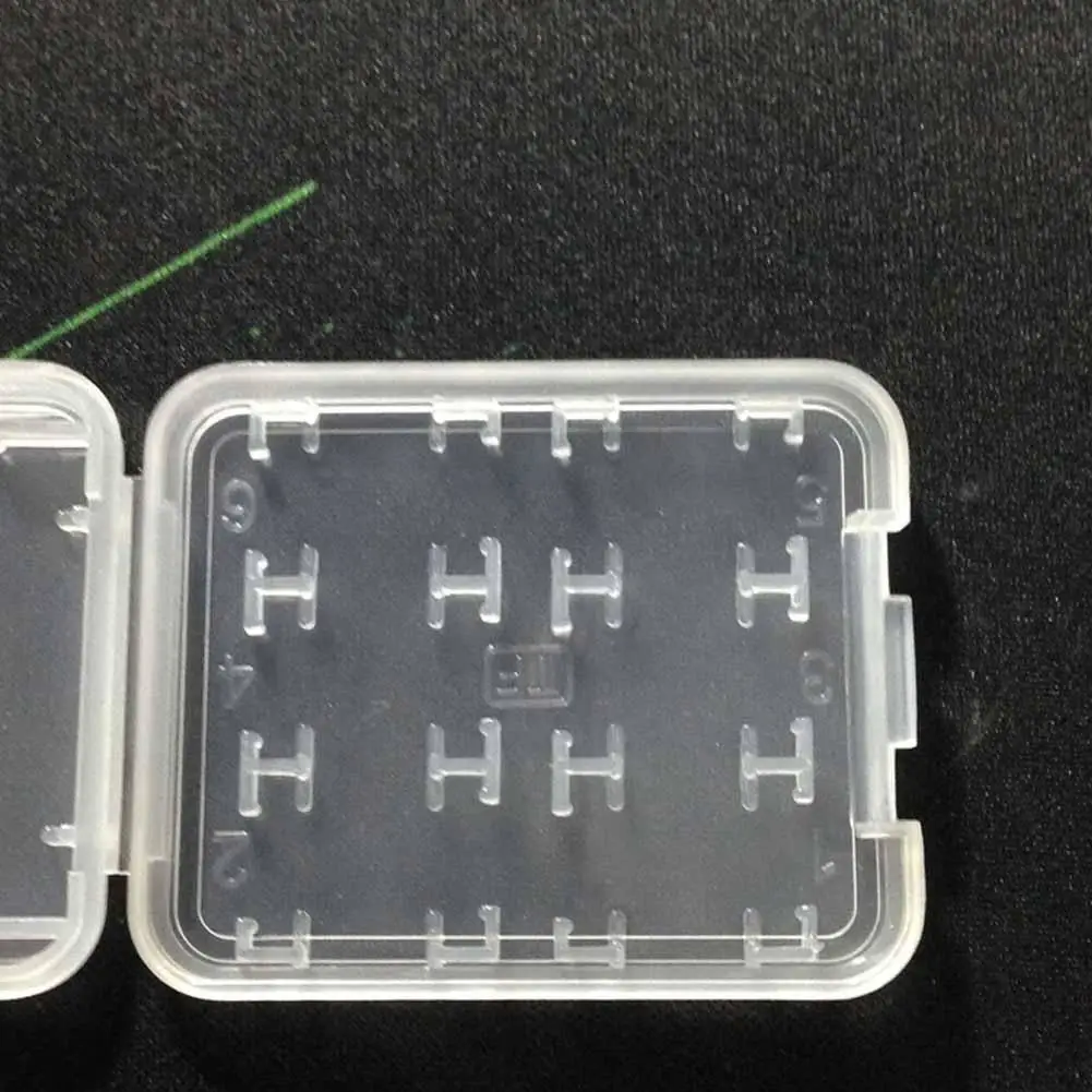 Waterproof SD Card Case Holder Hard Case Storage Box Clear Plastic Memory Card Case for SD/SDHC/SDXC/Micro SD/TF Card F8T1