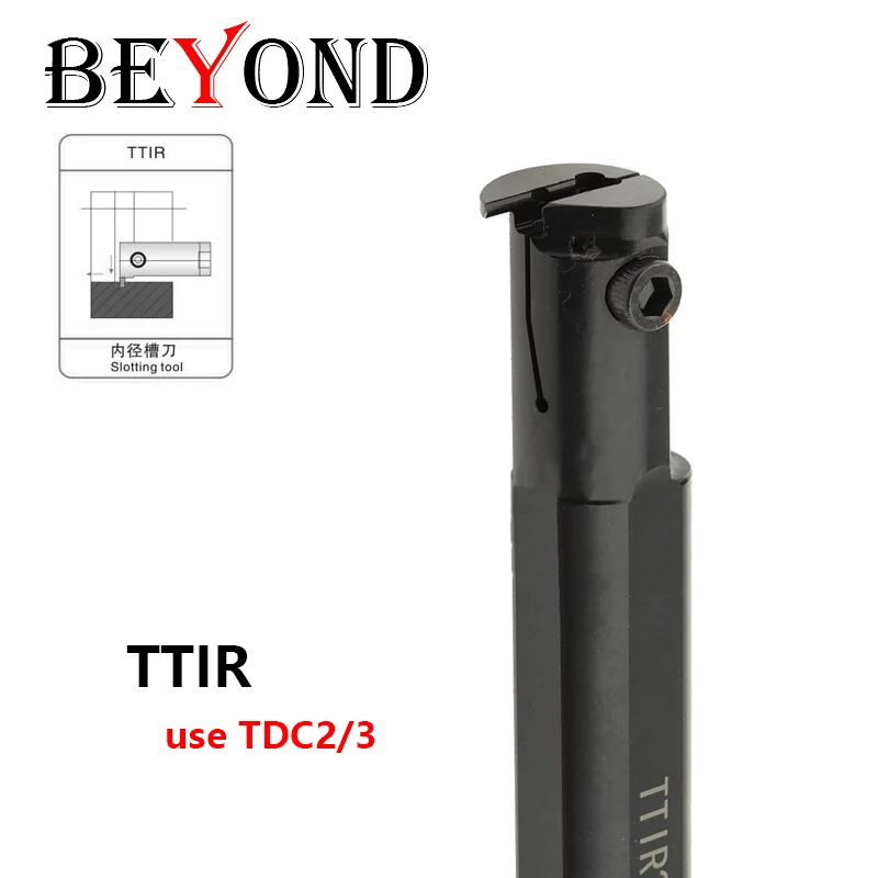 

BEYOND TTIR20-2 TTIR25-2 TTIR20-3 TTIR25-3 Internal Grooving Turning Tool Holder TTIR 20mm 25mm use TDC3 4 Carbide Inserts