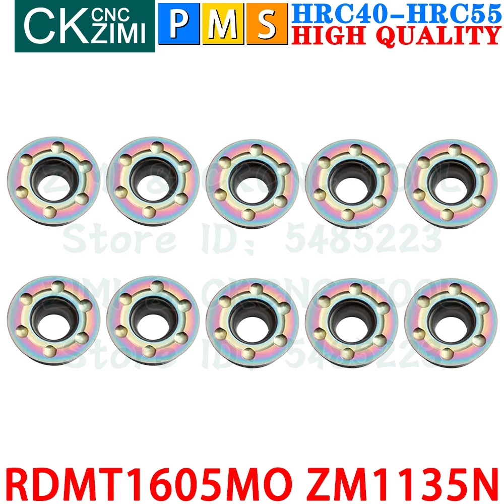 RDMT1605MO ZM1135N RDMT 1605 MO ZM1135N R8 เม็ดมีดคาร์ไบด์เครื่องมือเม็ดมีดกลึงภายนอกเครื่องมือตัดกลึงโลหะ RDMT1605 RDMT 1605MO TRS 8R CNC เครื่องกลเครื่องมือจัดทำดัชนี