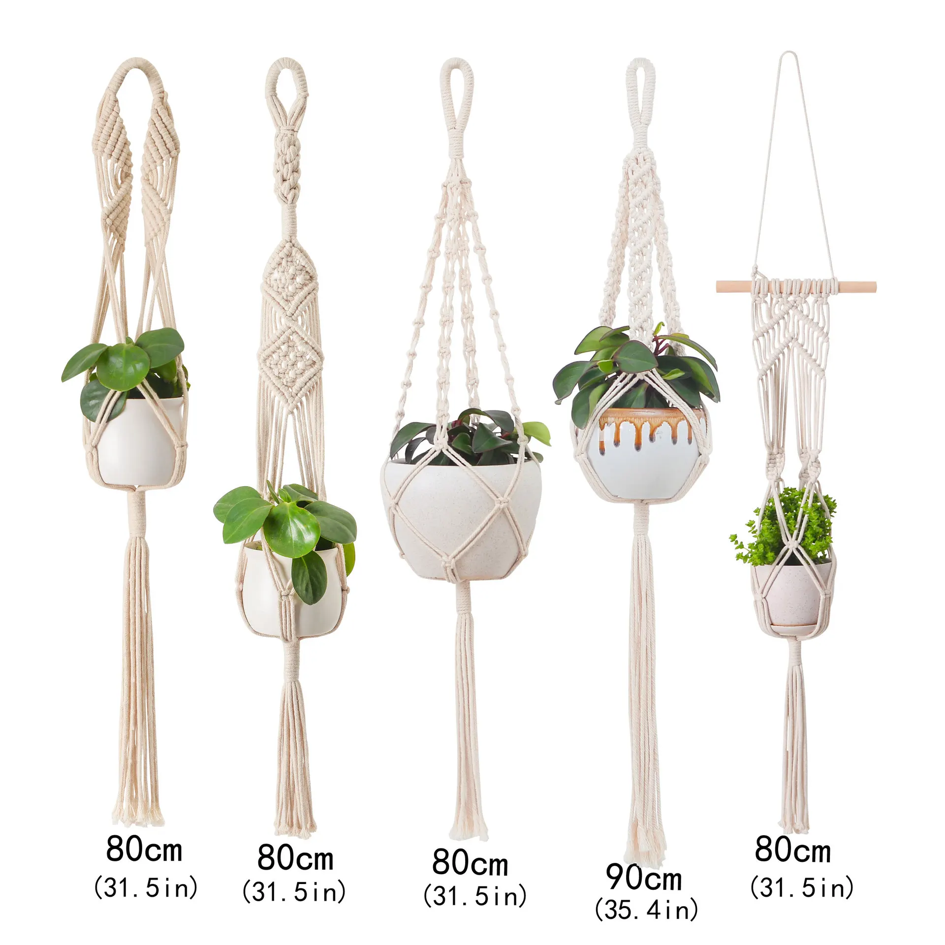 Handmade Macrame Plant Hanger Flower Pot Hanger For Wall Decoration Garden