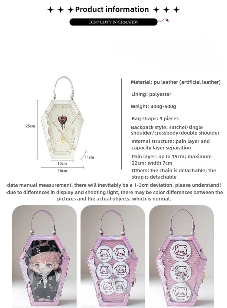Borsa da donna piccola borsa da dolore dal design originale, spalla singola, piccola appetite, materiale gotico, borsa a tracolla, borsa da donna