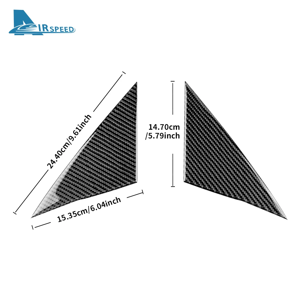 Real Soft Carbon Fiber For Tesla Model 3 Highland 2024 Exterior Door A-pillar Trim Cover Sticker Decoration Car Accessories