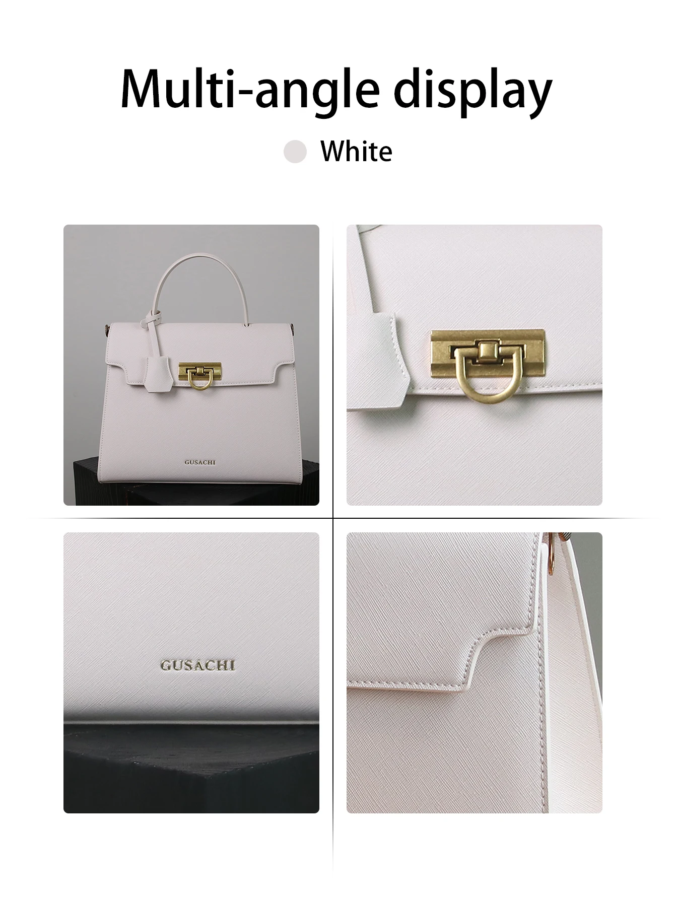 Koreanische Pendler-Tasche, schlicht, hochwertig, elegant, leicht luxuriös, 2026, modisches Nischendesign, neue Damenhandtasche, große Kapazität – Detail 4
