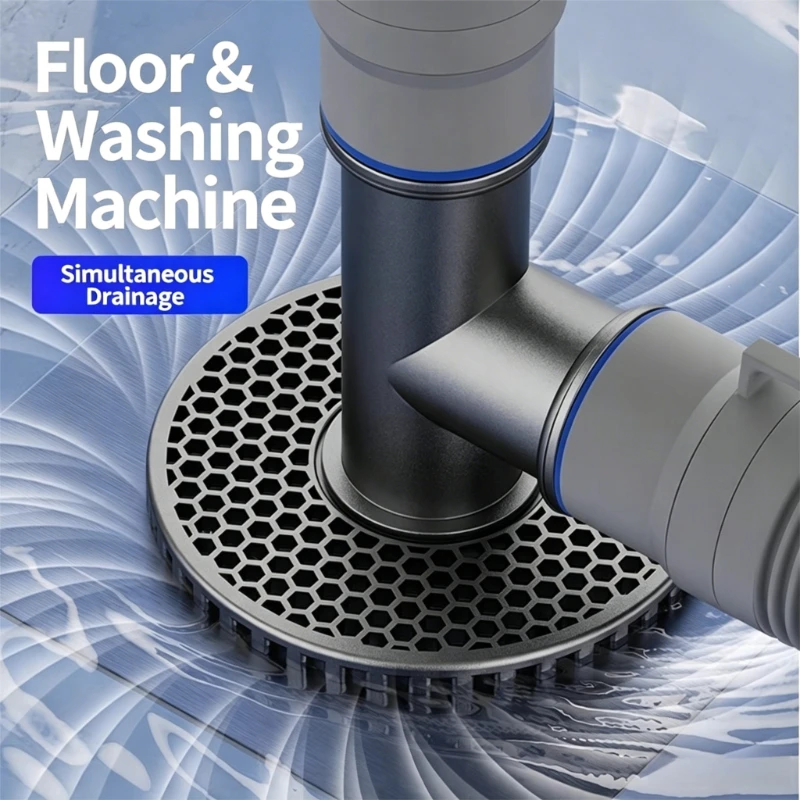 1PC Universal Washing Machine Floor Drain 2 in 1 Sewer Drain Connector Sink Sewer Washroom Accessories Hose Adapter Disposer
