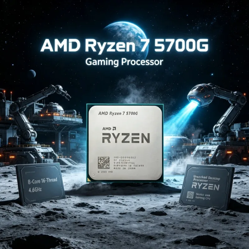 AMD Ryzen 7 5700G AM4 CPU Processor 7nm 4.6GHz 100-000000263 8 Cores 16 Threads 16MB L3