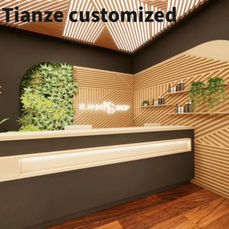 Customized-makeup shop wall display cosmetic makeup display fixtures showcase