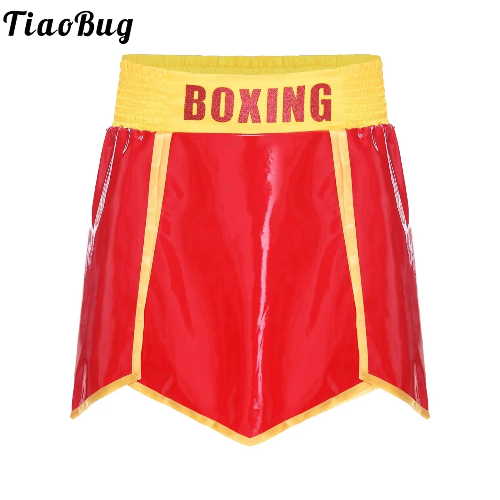 

Мужские шорты для соревнований по боксу, тренировочные шорты для боевых искусств, эластичные свободные шорты с высокой талией для кикбоксинга, брюки