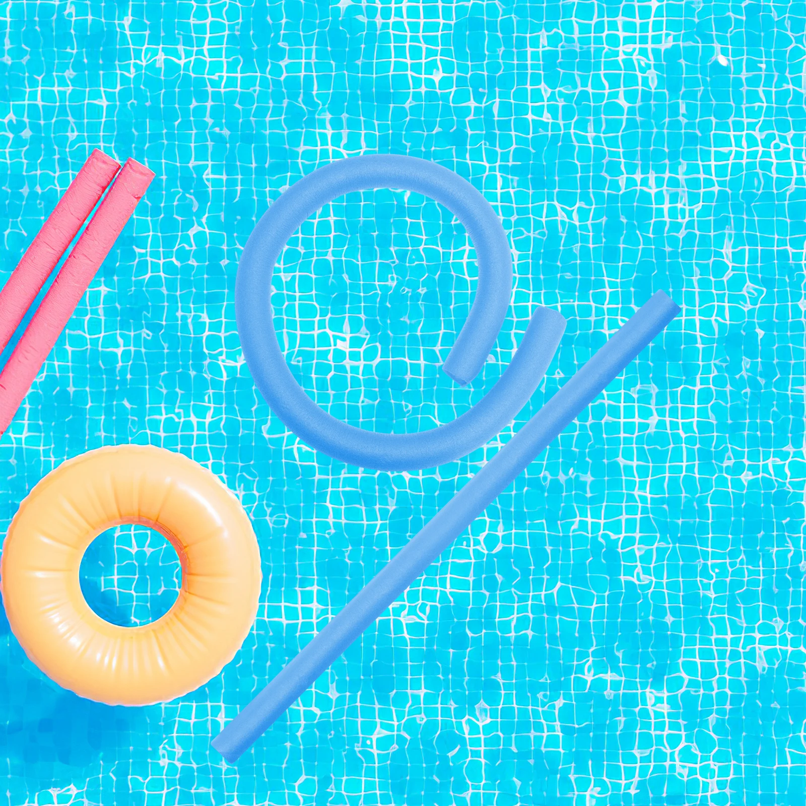 

Floating Pool Noodles Swim Foam Large Sky Blue Sticks Kids Adult Water Toys Flotation Aids Portable Bright Color pool noodle