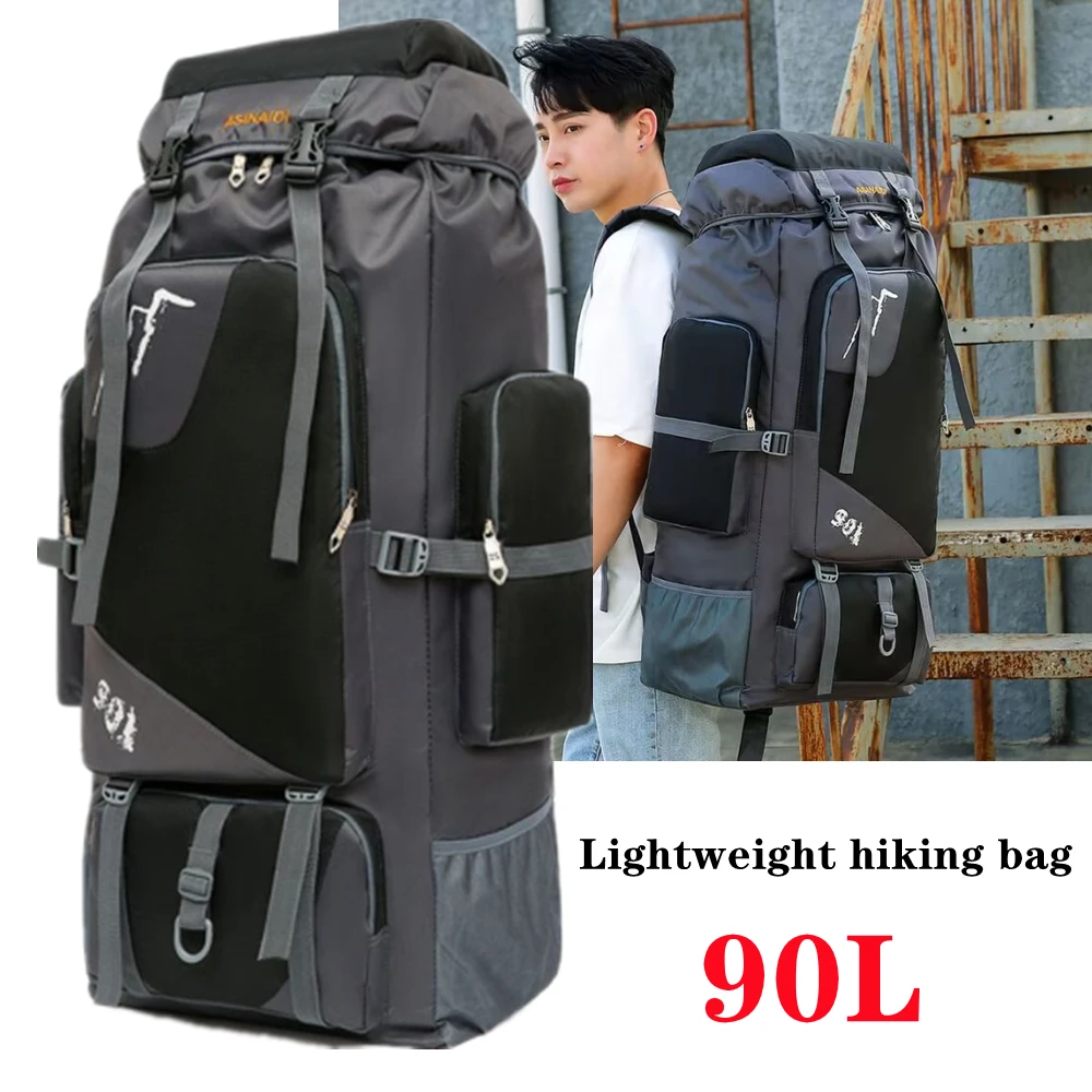

90L Waterproof Hiking Camping Backpack Trekking Bag Rucksack Large Capacity Travel Outdoor Sports Bags Camping Equipment Men