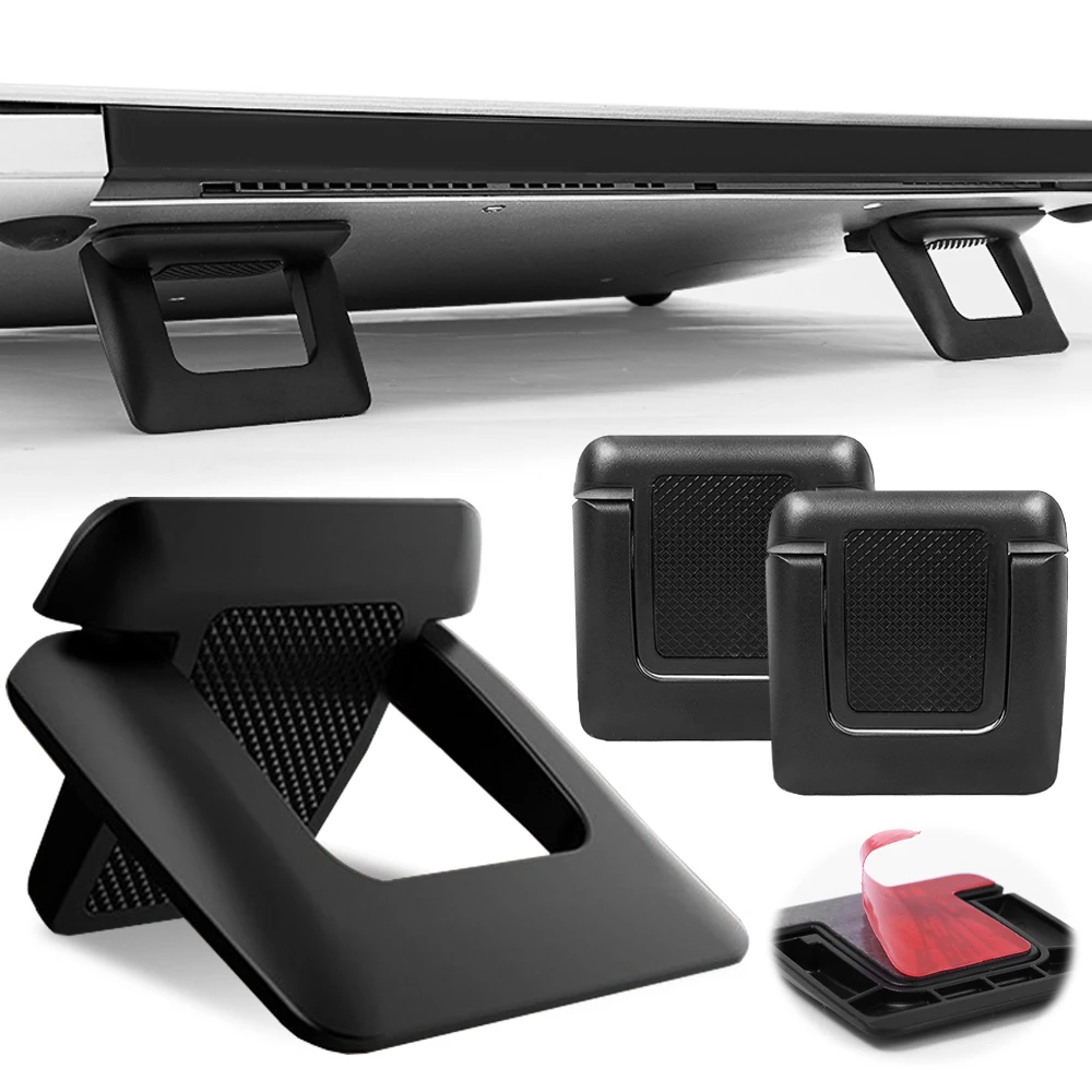 Portable Invisible Laptop Stand Mini Adjustable Cooling Pad Computer Keyboard Mount Kickstand Lightweight Laptop Desktop Holder