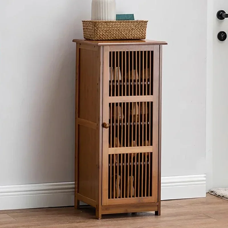 Shelves Bamboo Shoe Cabinets Closet Box Balcony Hallway Transparent Shoe Racks Bamboo Modular Garden Zapatero Home Furniture