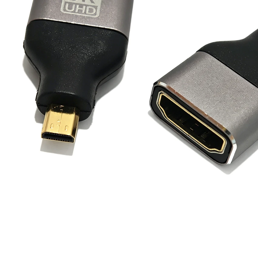 8K HDMI Compatible2.1 Cable Adapter Connector Male to Female MiniHDMI Rotating HDMI Female Head For Laptop Camera PS4 Monitor