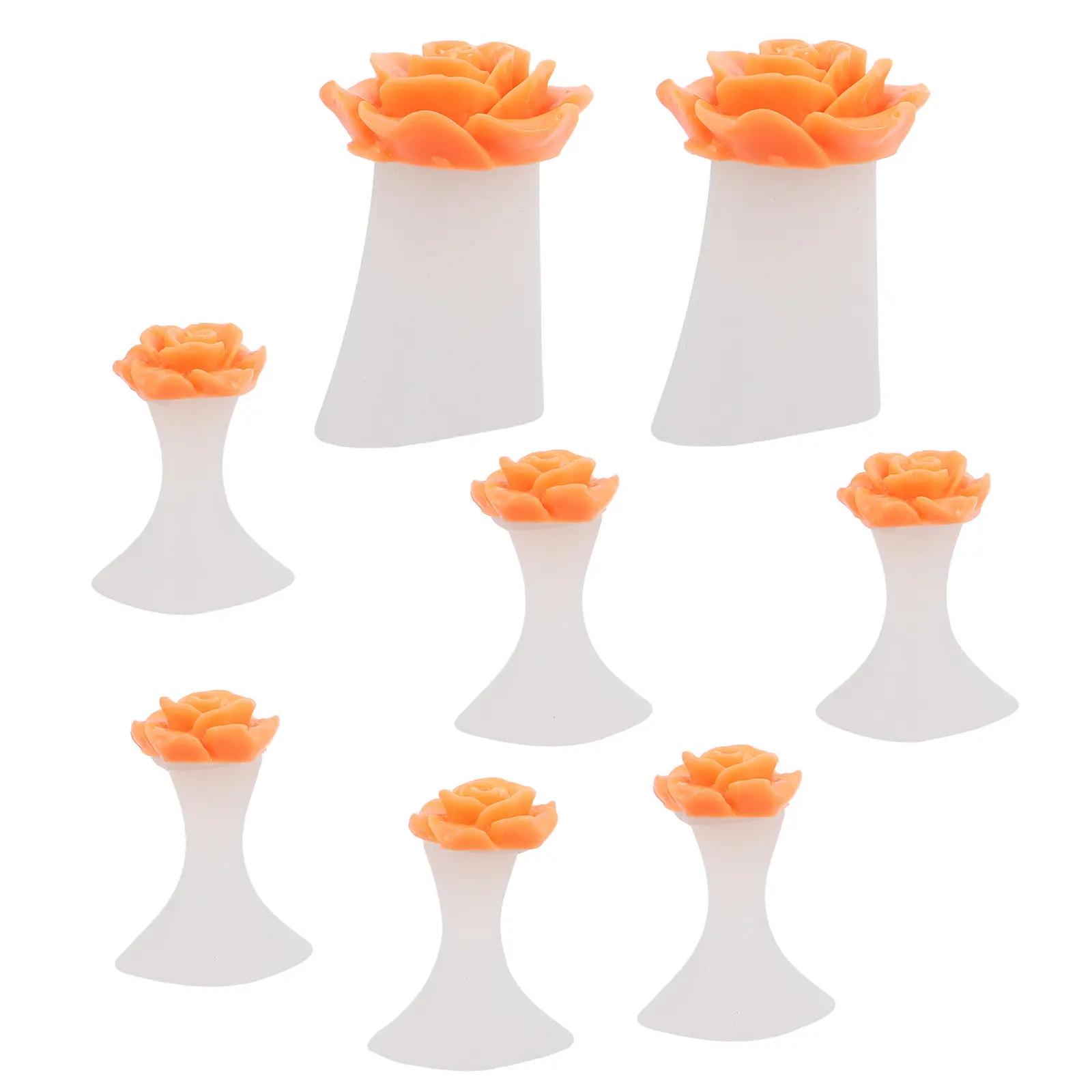8 Pcs Nail Art Tools and Accessories Flower Toe Cushions Manicure Separator Separators Finger Spacers Spreader