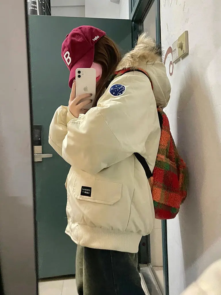 

Парка женская зимняя двусторонняя, теплая, с пуховым наполнителем, в стиле пэчворк, на пуговицах, шикарная, утепленная, двухслойная, трендовая