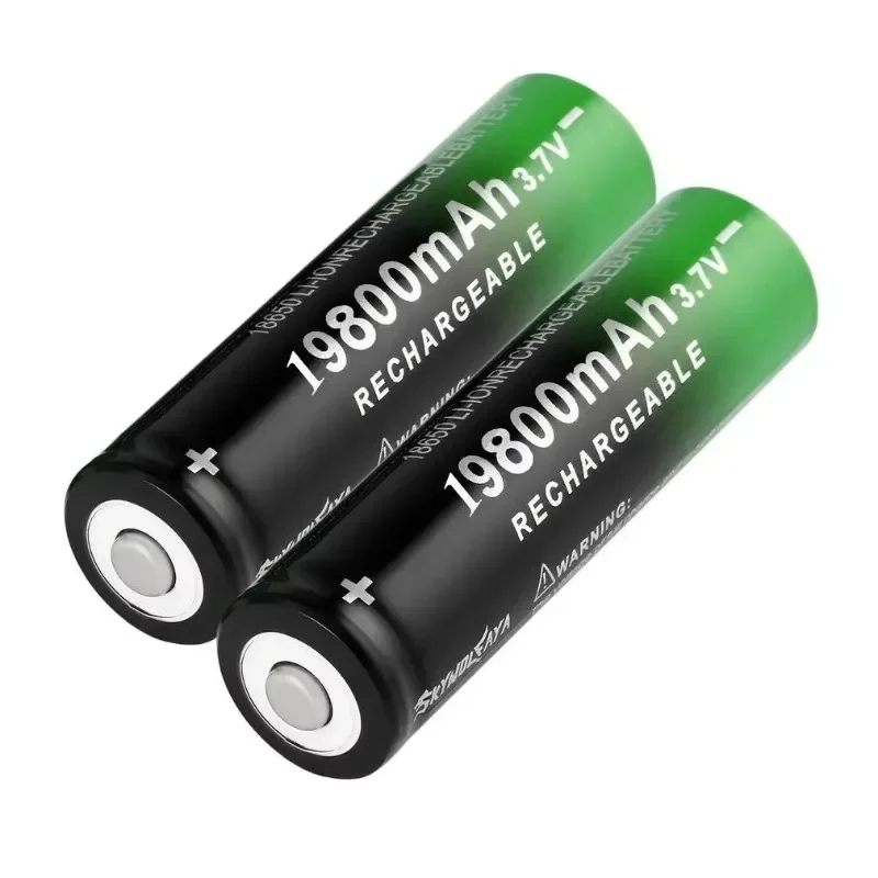 New 18650 Li-Ion battery 19800mAh rechargeable battery 3.7V for LED flashlight flashlight or electronic devices battery