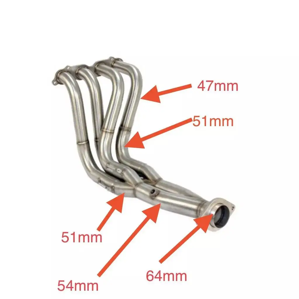 

K-swap K20A K20 K24 Vtec Header Manifold Stainless Steel Exhaust Pipe for Hon-da Ci-vic Ek Eg6 Dc2 Ef