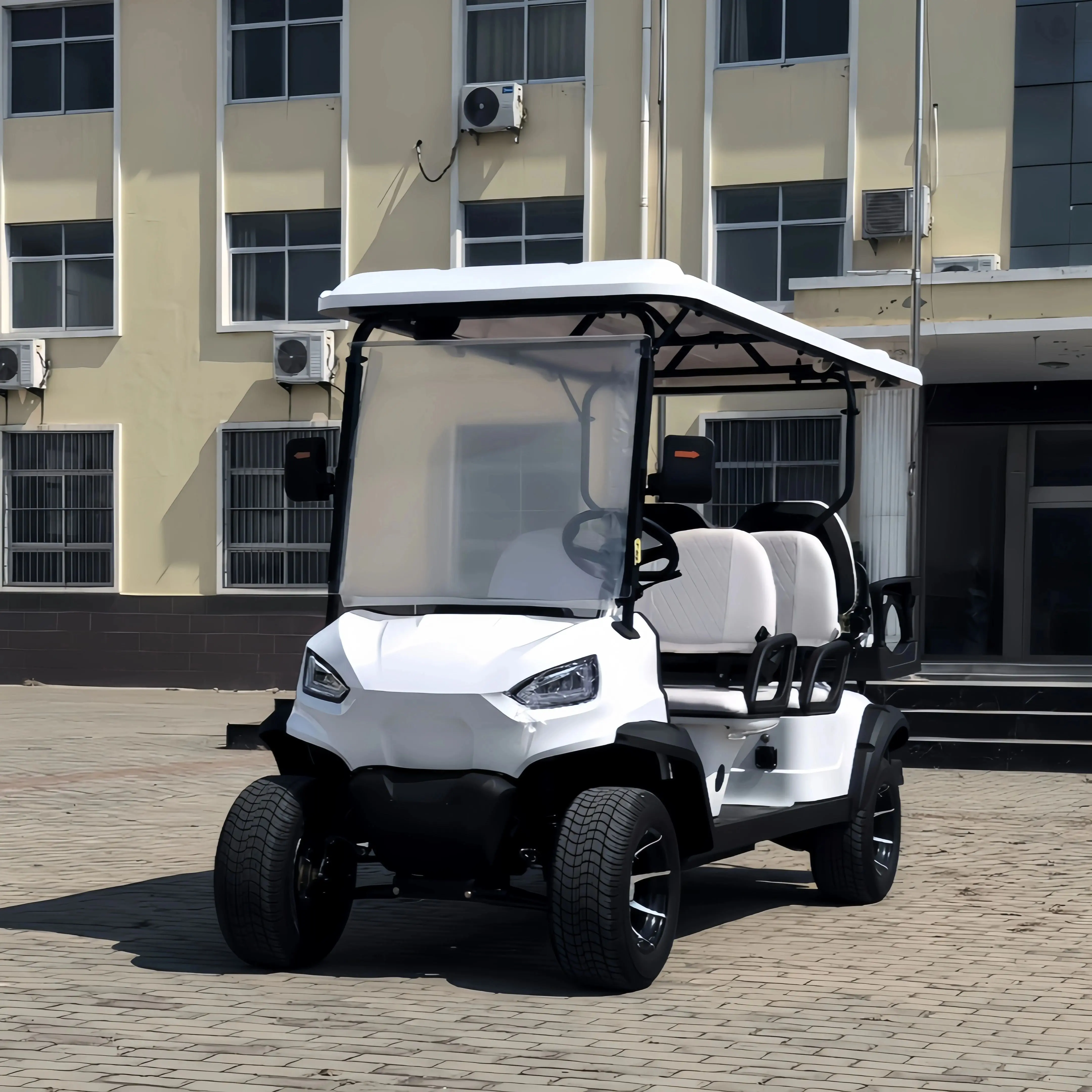 Cheaper Price Golf Car 48V 4000W Lithium Battery Vehicle 4 Seater Electric 4 Wheel Golf Car