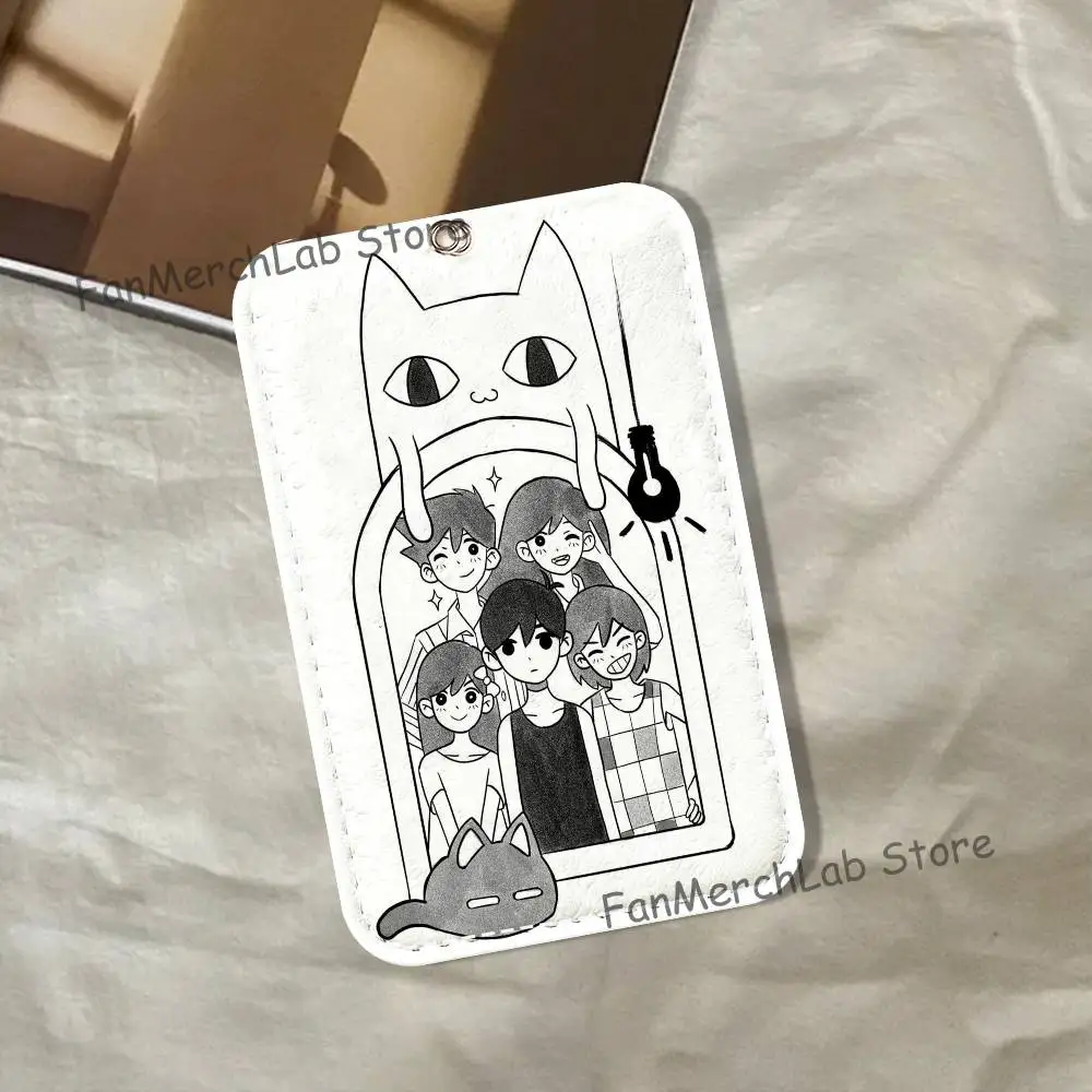 Game O-OmoriS Holder Keychain For Bank Business Work Card Holder Student Card Protective Case Bus Card