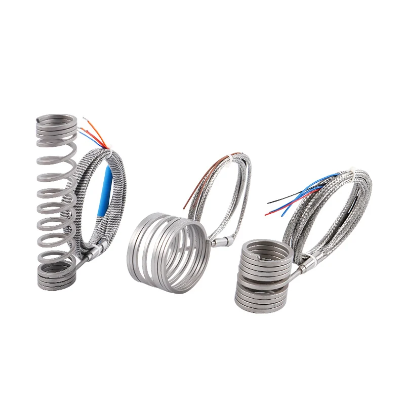 Industrial 220v 1000w Stainless Steel Hot Runner Coil Spiral Electric Heater for Injection Machine