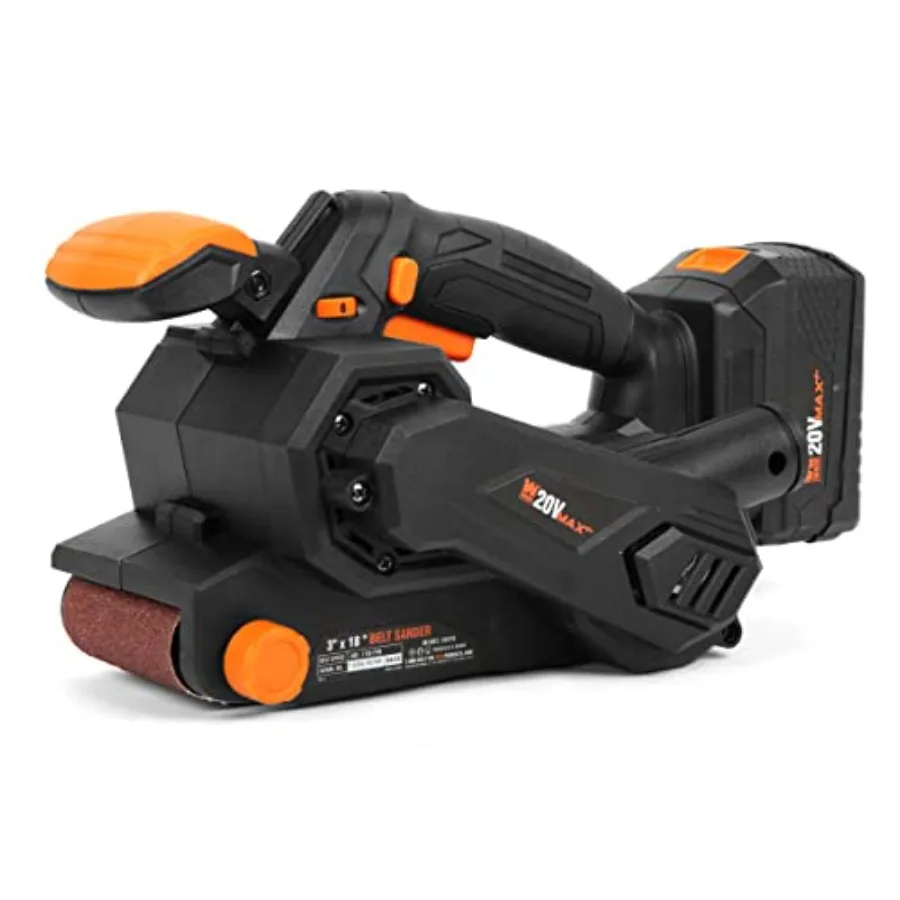 

20V Max Cordl Belt Sander, Variable Speed, Handheld and Portable with 4.0Ah Battery and Charger
