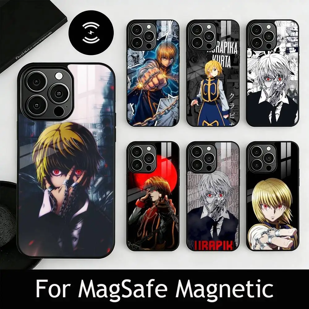 

H-Hunter K-Kurapika Phone Case For iPhone17,16,15,14,13,12,11 Plus,Pro Magnetic For Magsafe Wireless Charging