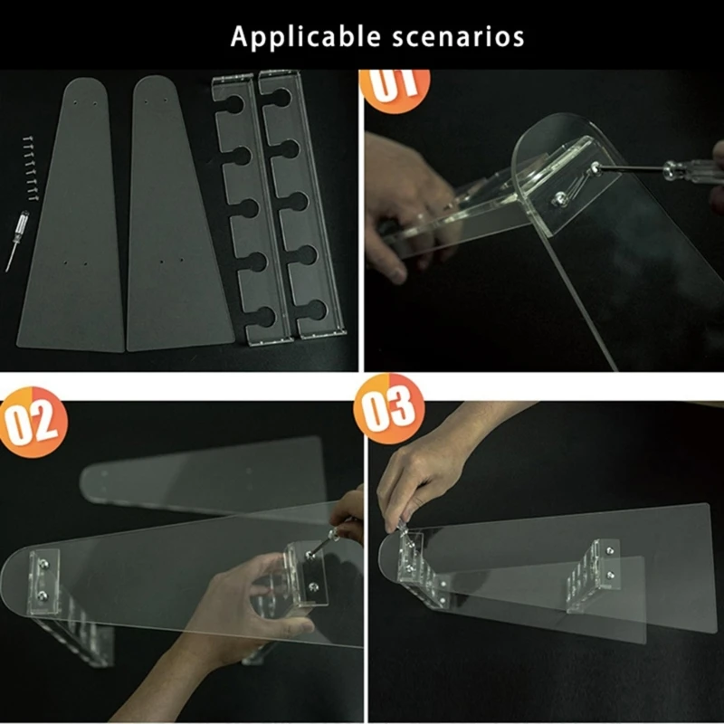 

Elegant 2 Tiers Acrylic Flute Holder Glass Shelves for Weddings and Celebration Dropship