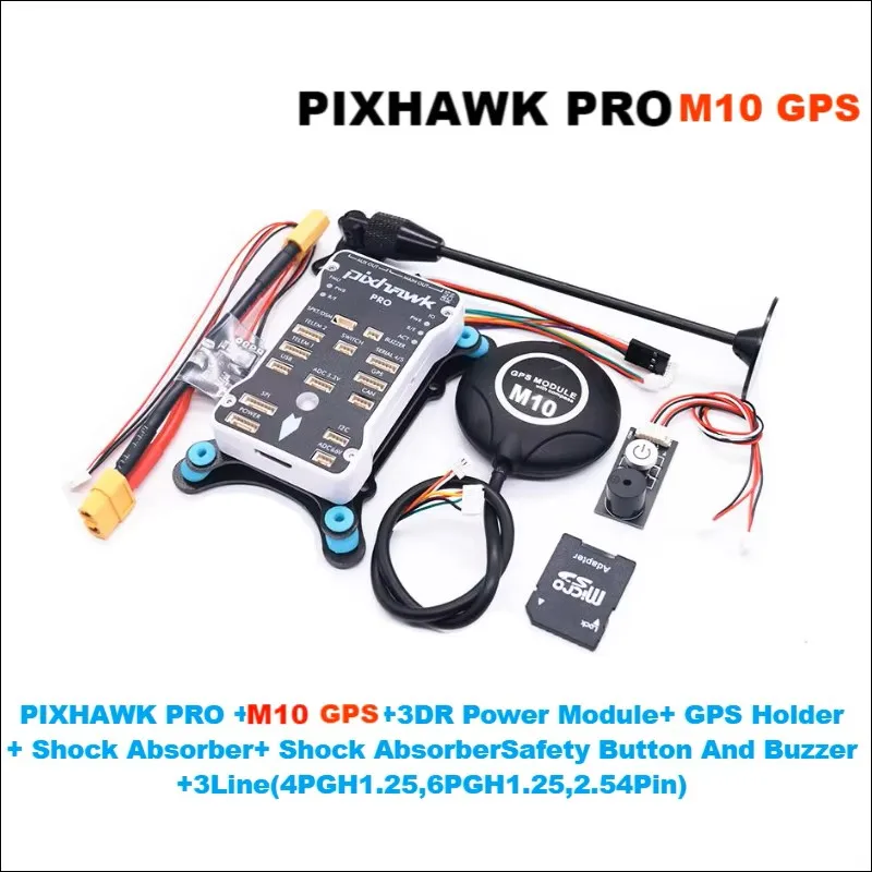 RctoSky Pixhawk PX4 PRO M10 GPS PIX 32 Bit Flight Controller Autopilot with 4G SD RC Quadcopter Ardupilot ArduPlane ArduRover