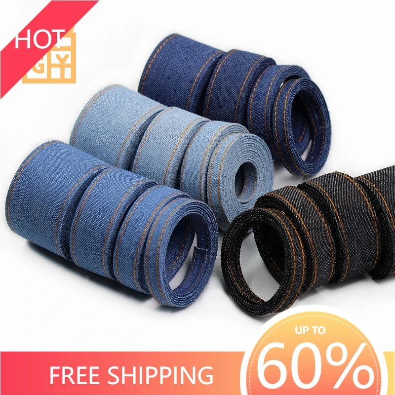 

Ribbon Decoration Bouquets Roll for Bows Gift Packaging Straps Denim Fabric Accessories Lace Ribbon Wrapping Crafting Supplies