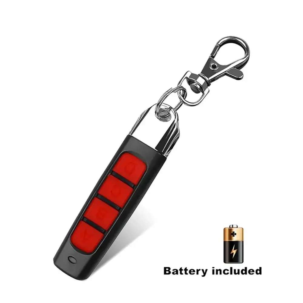 Keychain 433MHZ Remote Control Auto 4 Channe ABCD Code Garage Gate Door Opener Duplicator Clone Cloning Code Car Key