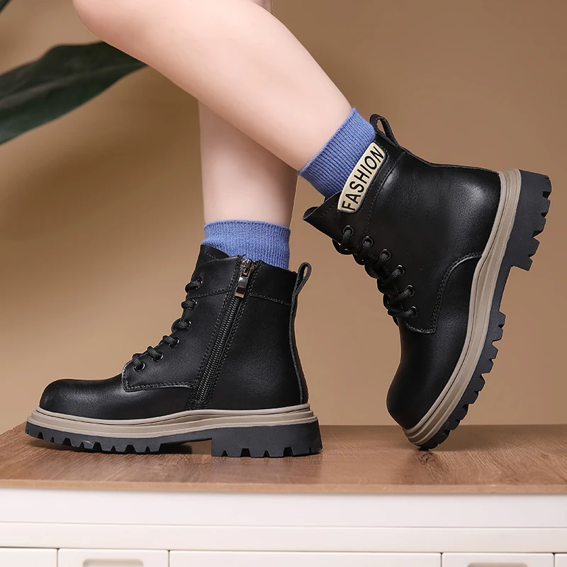 

2025 Men's Big Yellow Boots Outdoor Water - Repellent Coating Medium - Top British Style Retro Work Boots Winter Snow Cotton Fas