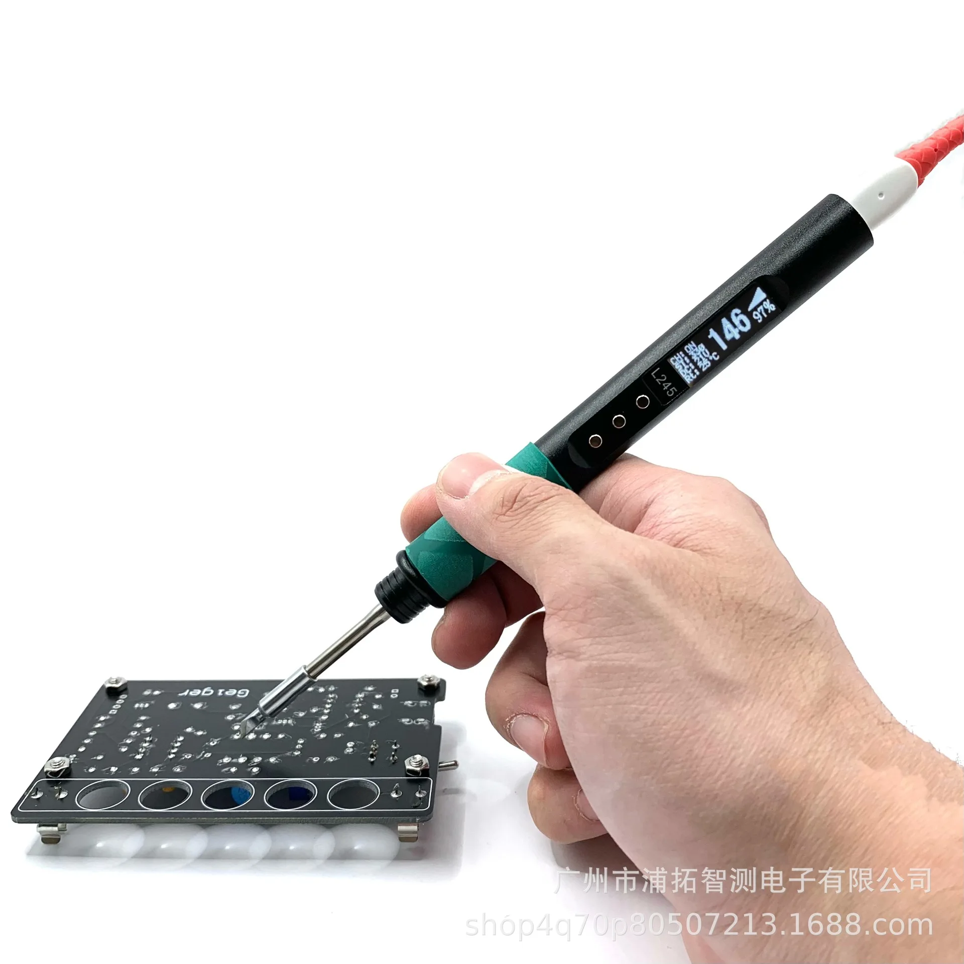 

2025 L245 Мощная сварочная ручка мощностью 65 Вт, портативный электрический паяльник, корпус из алюминиевого сплава с ЧПУ PD, источник питания TYPEC Connecti