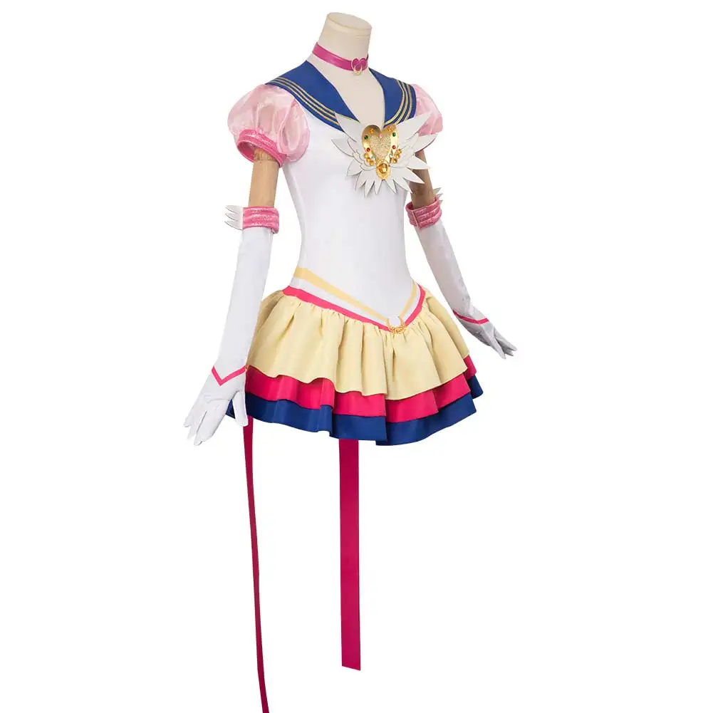 Tsukino Usagi fantasia cosplay para mulheres, vestido de anime, papel saia marinheiro, pano de vestir, roupas de Halloween, terno feminino