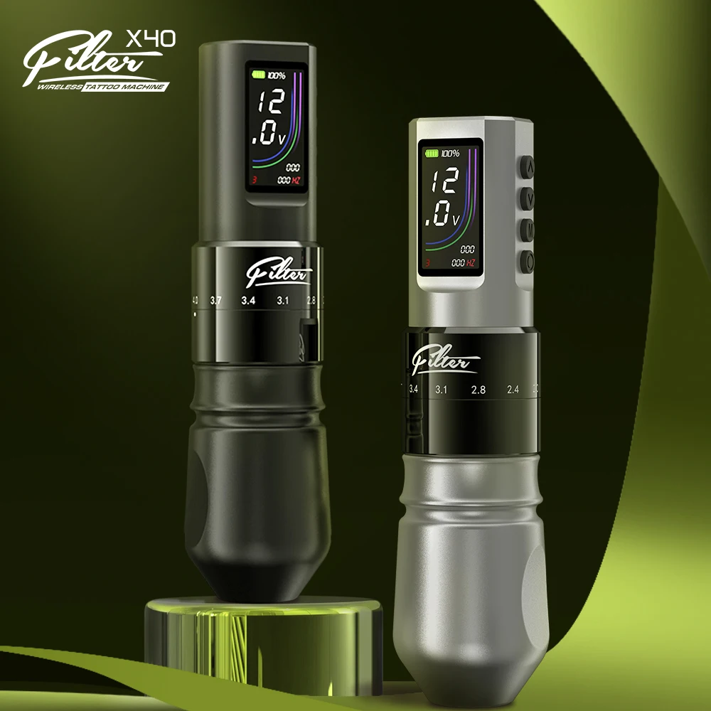 

Filter X40 Wireless Tattoo Machine Pen 6 Adjustable Strokes 2.0mm-4.0mm Cartridge Tattoo Needles
