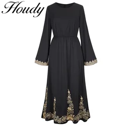 Abaya preto Hijab árabe para mulheres, vestido longo muçulmano, vestidos turcos, Abayas, Kaftan, Dubai Vestuário islâmico