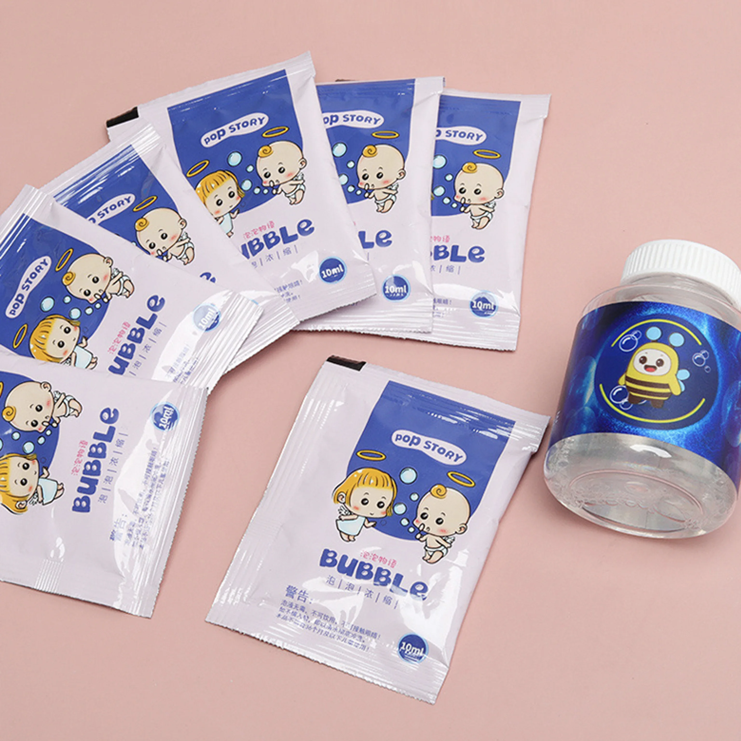 10-40 pièces Machine à bulles supplément savon liquide bulle colorée granulés concentrés 10 pièces ≈ 750ml pistolet à bulles supplément granule