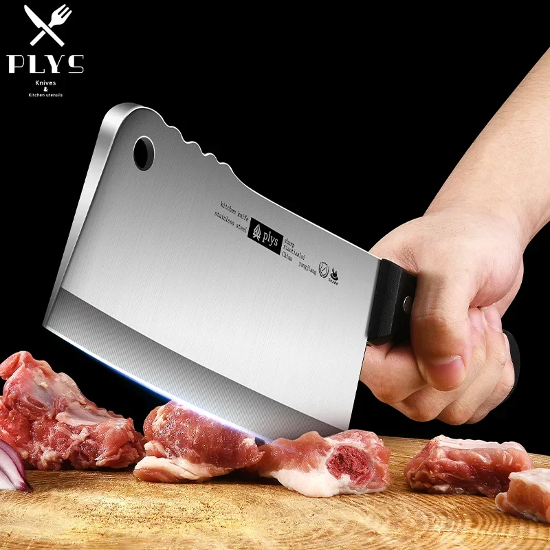 Best Kitchen Chopping Bone Knife Stainless Steel Sharp Meat Cleaver Household Kitchen Knife Cutting Vegetables and Mincing Meat