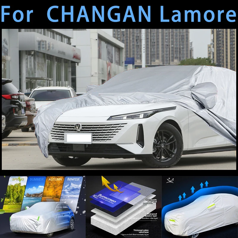 

For changan Lamore Outdoor Protection Full Car Covers Snow Cover Sunshade Waterproof Dustproof Exterior Car cover protection