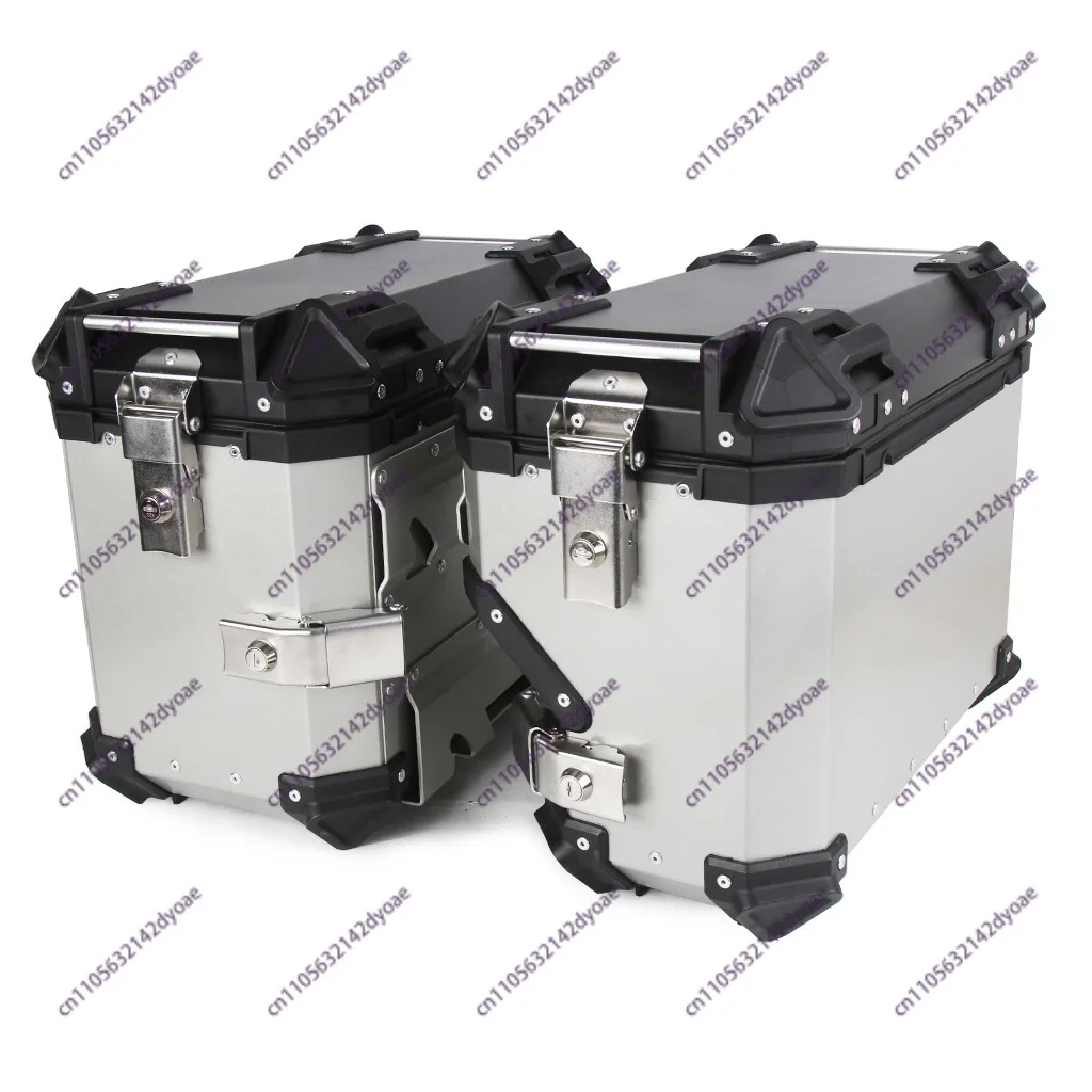 38L Universal Aluminum Alloy Right-Side Exhaust Side Case for Motorcycles and Scooters Impact-Resistant Travel Storage Trunk