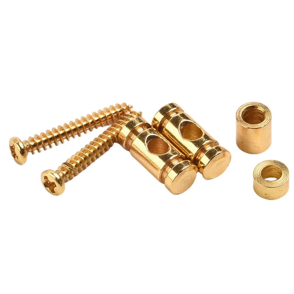 

2 Pieces Guitar Roller String Trees Retainer with Screws for Electric Guitars to Enhance String Performance and Stability