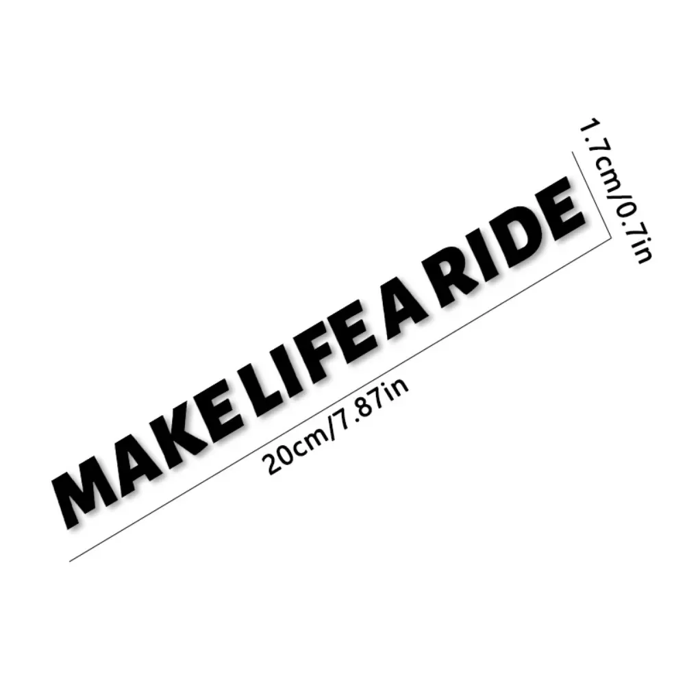 สติกเกอร์โฮโลแกรม 1 ชิ้น ลาย “Make Life A Ride” สำหรับตกแต่งรถยนต์ รถจักรยานยนต์ ตกแต่งภายนอกและเพิ่มความโดดเด่นด้วยสไตล์การขับขี่