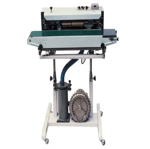 

Continuous inflatable filling and sealing machine with inflatable nitrogen