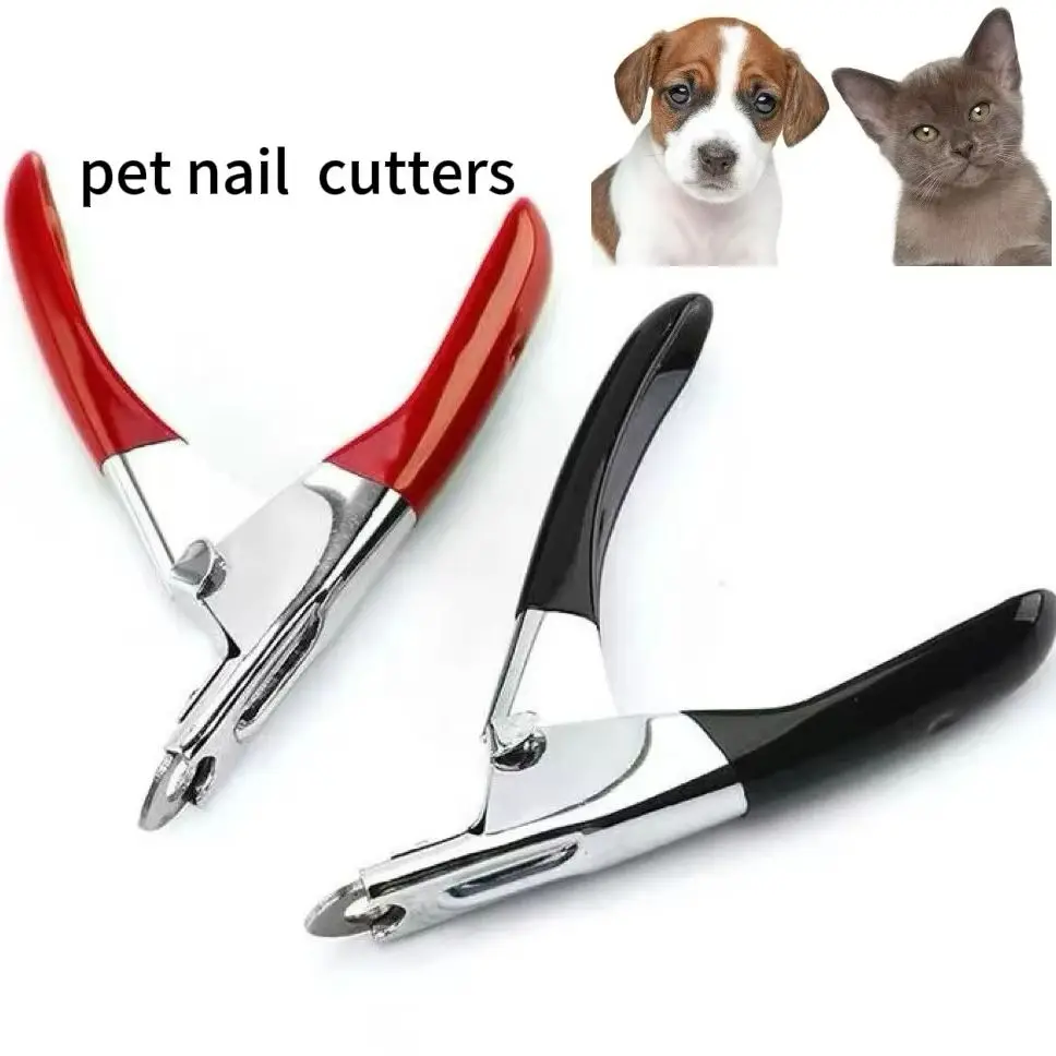Pet Nail Clipper Stainless Steel Cat Dog Toes Cutter Scissor Grooming Tool for Small Medium Dogs Cats Guillotine Nail Clipper