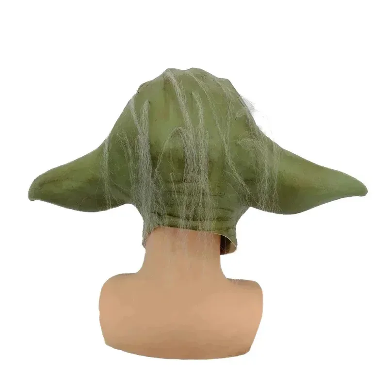 Máscara de maestro Yoda, disfraz de Cosplay, casco de látex, accesorios de accesorios para fiesta de Halloween y Carnaval