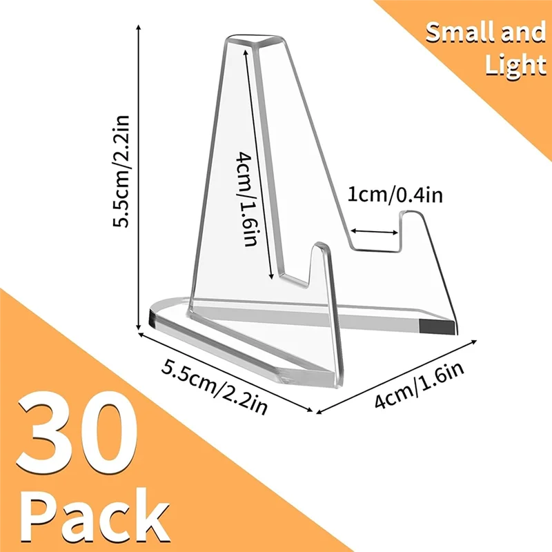 AAAN-Arcylic Card Display Stands Mini Clear Easel Stand Holder For Displaying Your Collection