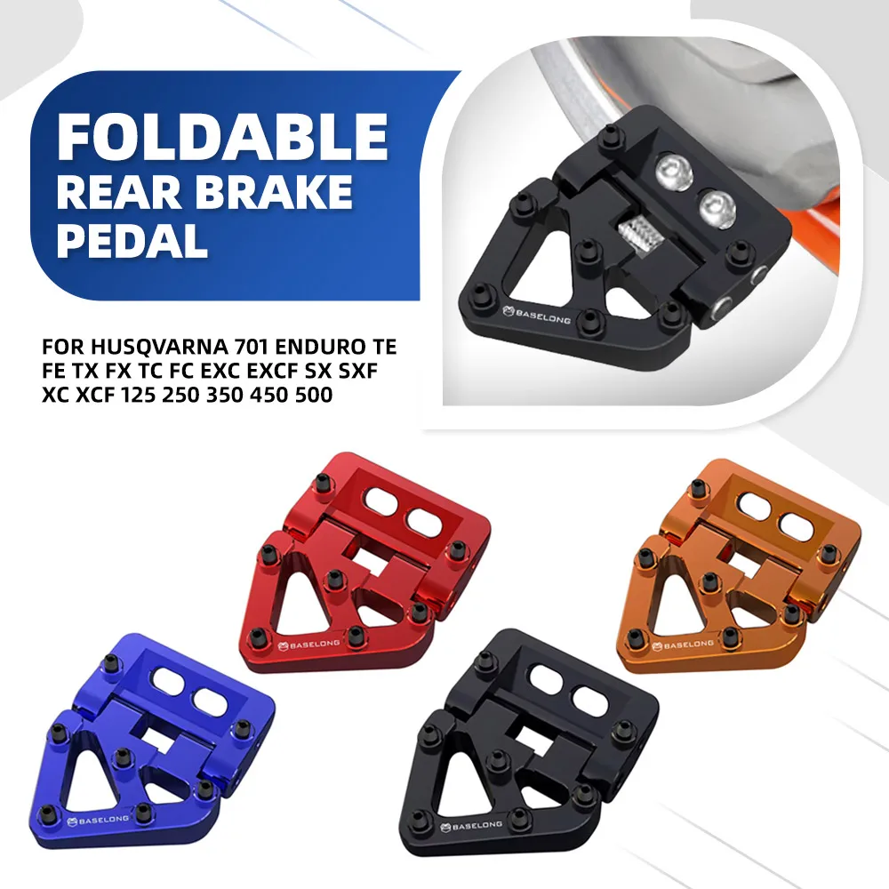 

Foldable Rear Brake Pedal Step Tip Plate For HUSQVARNA 701 ENDURO TE FE TX FX TC FC EXC EXCF SX SXF XC XCF 125 250 350 450 500