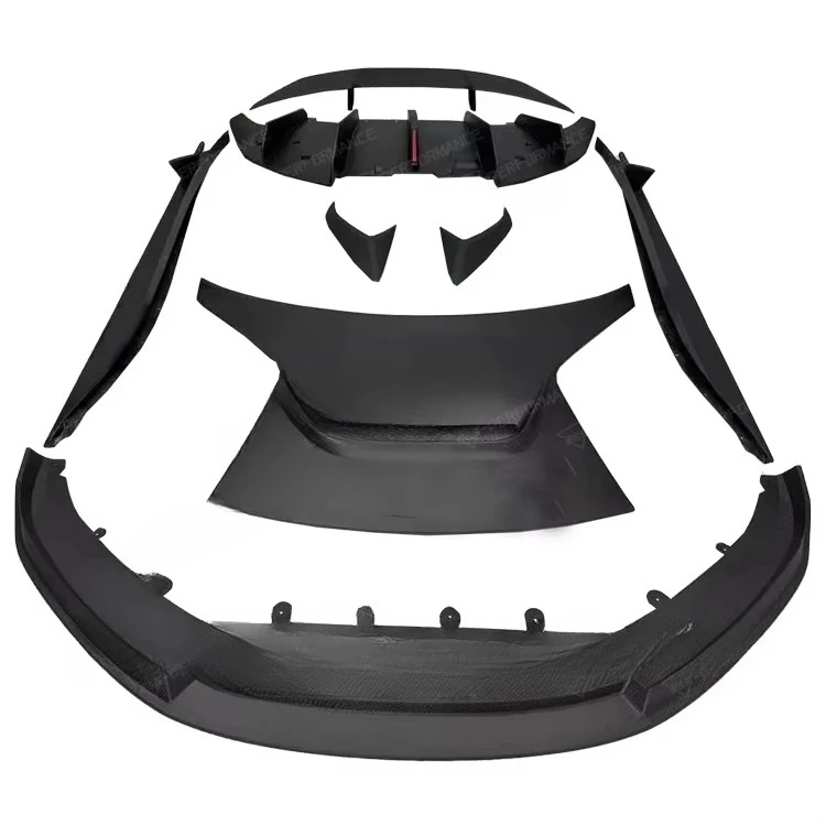 Nwe Product Auto Parts Carbon Fiber Body Kit for Lotus EMIRA Upgrade to V Style Frpmt Lip Hood Rear Diffuser Spoiler Car Kit